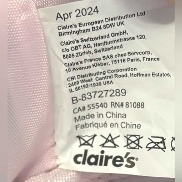 Cupcake Bag Purse Girls Blue Glitter Sprinkles Crossbody Claire’s - Picture 2 of 16